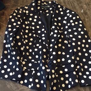 Polka dot blazer | Forever 21